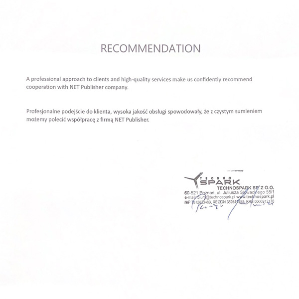 rekomendacje klientów